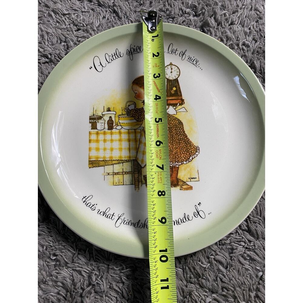 Holly Hobbie Vintage Collectors Edition American Greetings Plate Made In USA - Picture 3 of 5